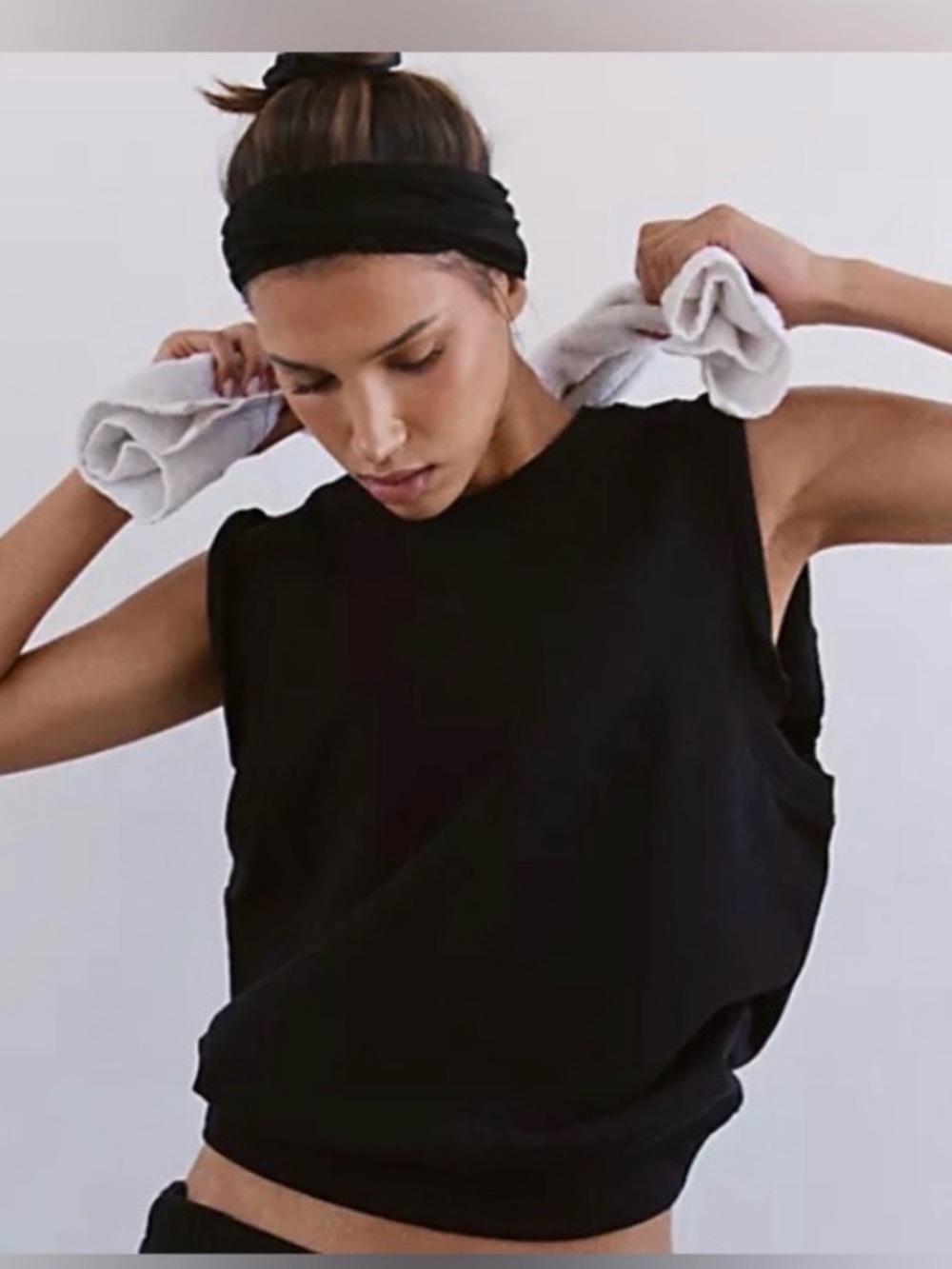 Free People Flutter Tank. NWT. Black